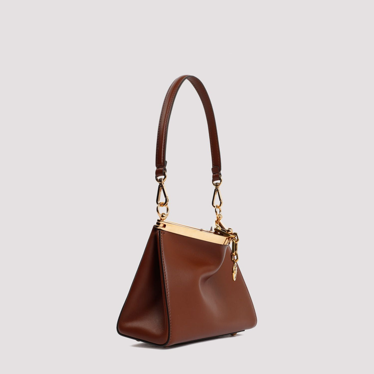 ETRO Classic Mini Shoulder Handbag in Rich Brown