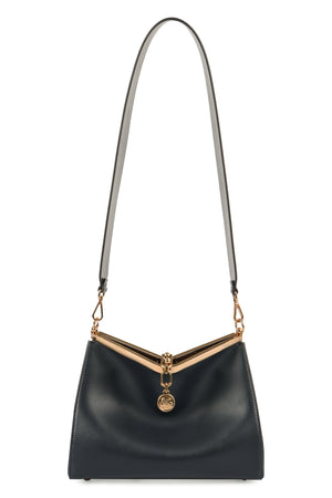 ETRO Luxurious Black Leather Mini Shoulder Bag - 28x21.5x11 cm