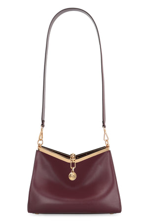 ETRO Luxury Burgundy Leather Mini Shoulder Bag