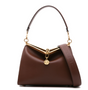 ETRO Chocolate Leather Handbag with Charm