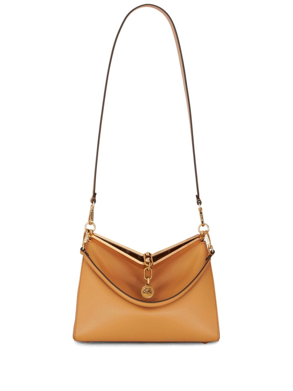 ETRO Elegant Camel Brown Leather Shoulder Handbag - FW24 Collection