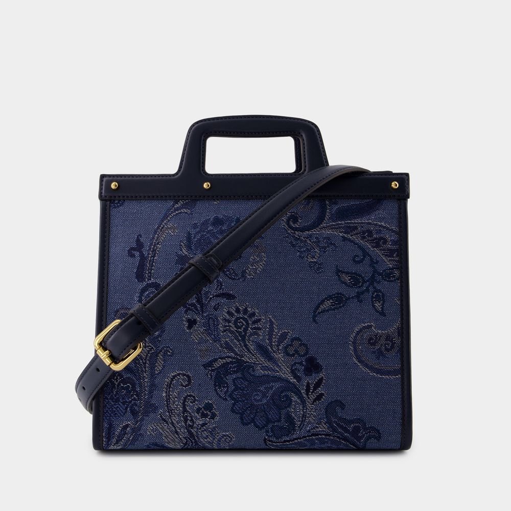 ETRO Chic Blue Shopper Tote