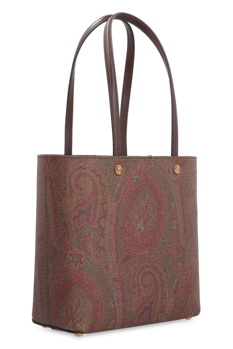 ETRO Essential Jacquard Mini Tote with Paisley Motif - 26x25.5x12 cm