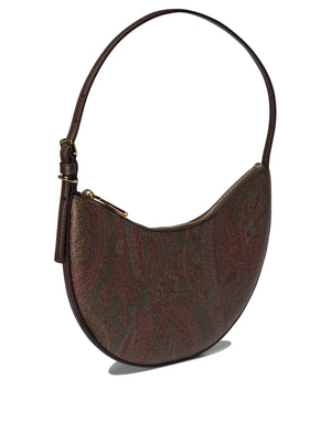 ETRO Essential Mini Hobo Shoulder Bag in Brown