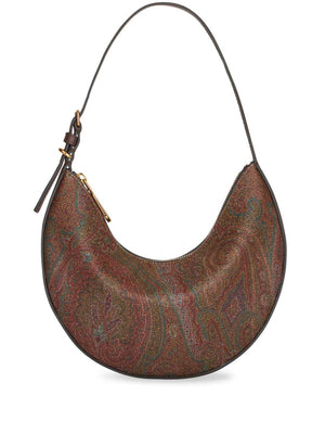 ETRO Essential Mini Hobo Shoulder Bag in Brown