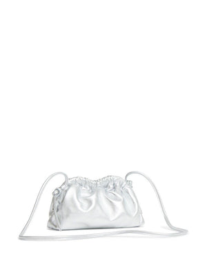 MANSUR GAVRIEL Mini Cloud Clutch in Metallic Silver