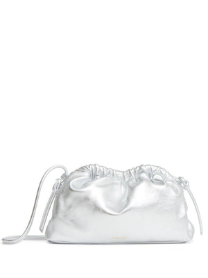 MANSUR GAVRIEL Mini Cloud Clutch in Metallic Silver