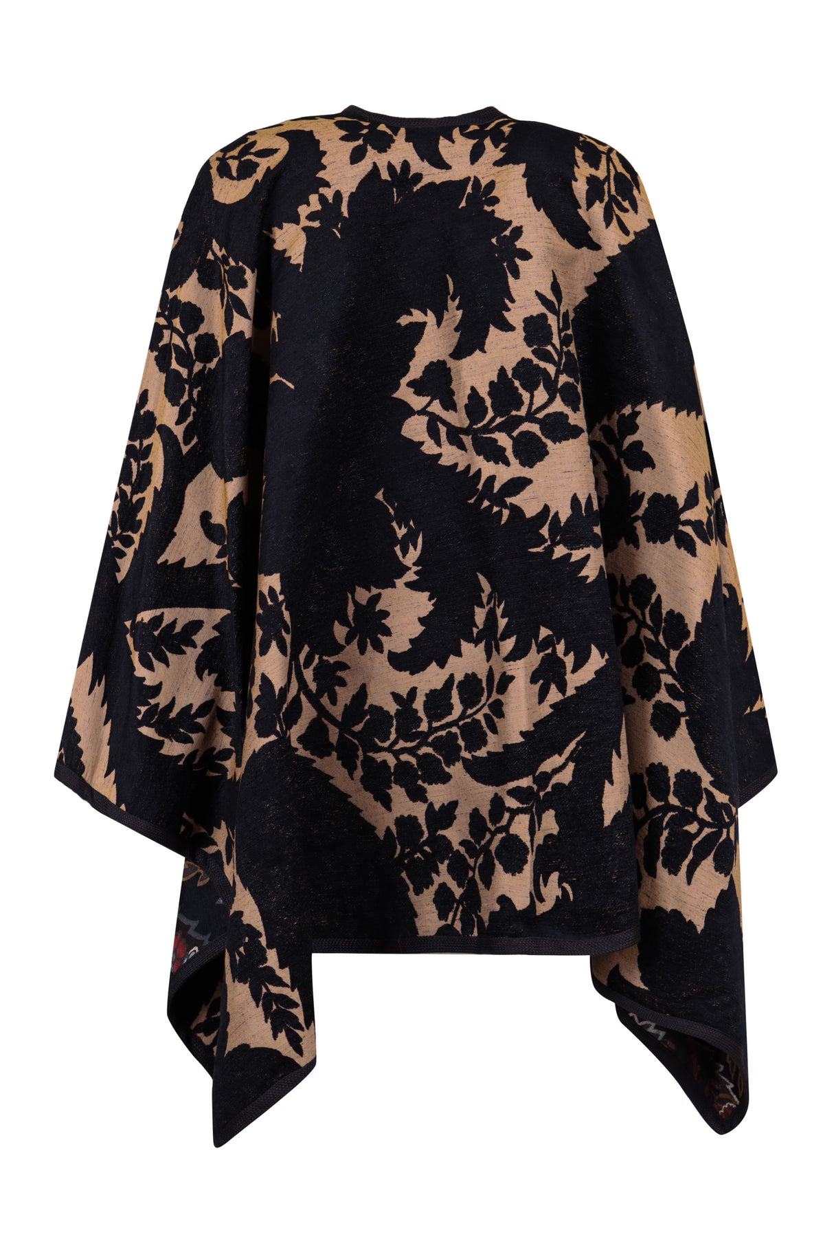 ETRO Reversible Floral Jacquard Cape