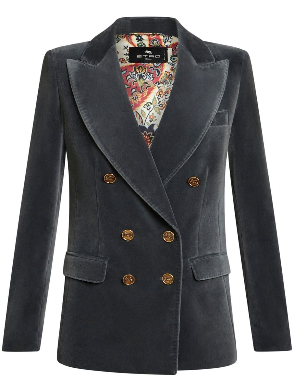 ETRO Crossed Suede Blazer for Women - FW24 Collection