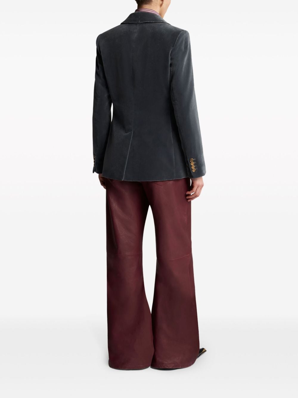 ETRO Double-Breasted Velvet Blazer for Women - Slim Fit