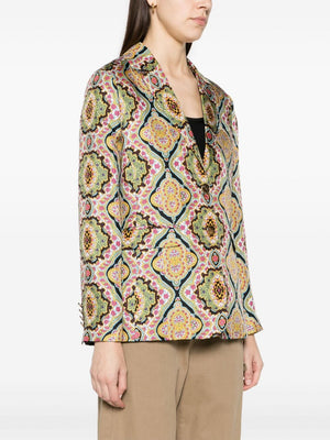 ETRO Multicolor Silk Jacket for Women - SS24 Collection