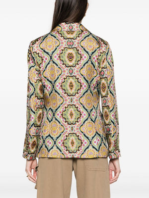 ETRO Floral Print Silk Blazer for Women - SS24 Collection