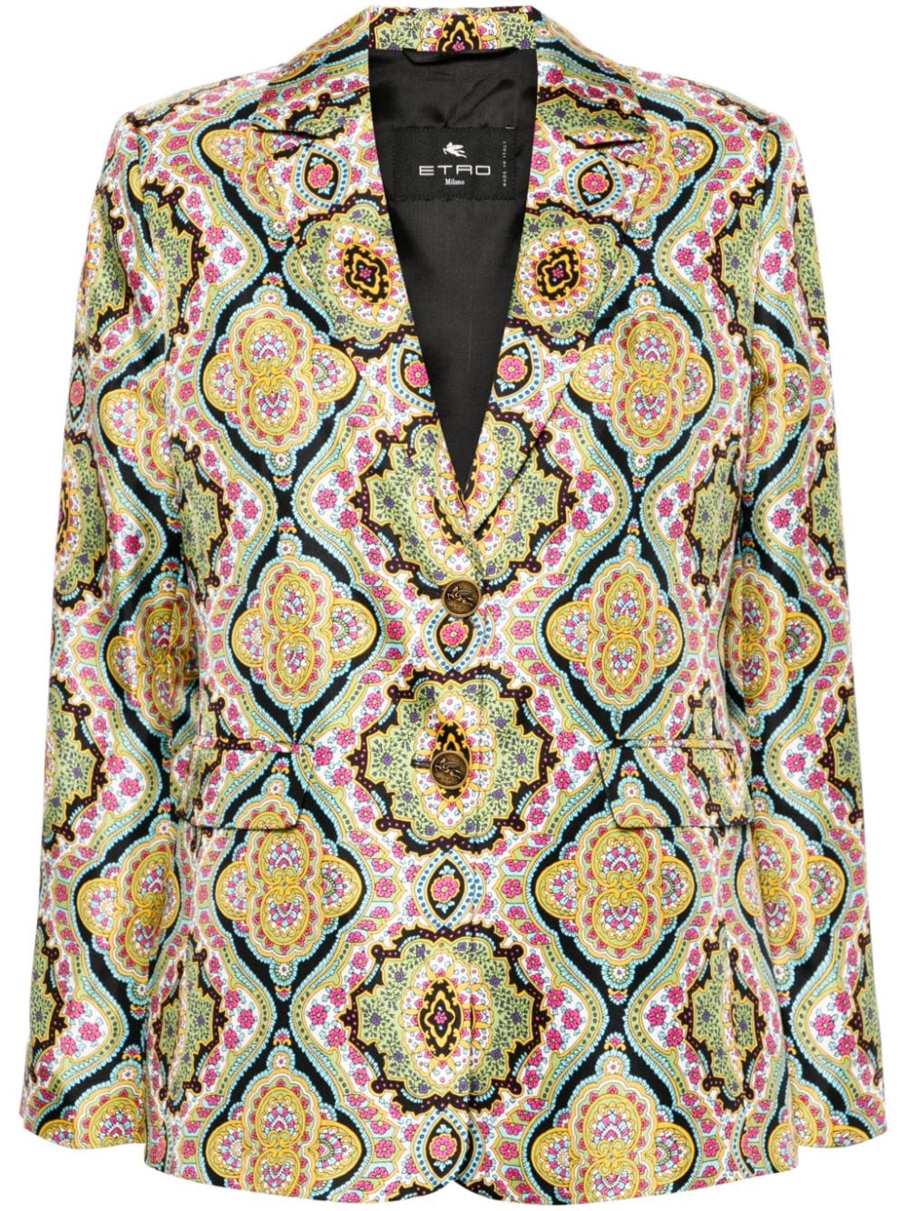 ETRO Floral Print Silk Blazer for Women - SS24 Collection