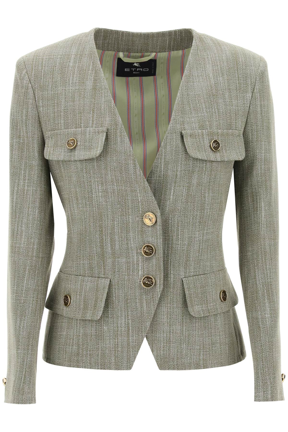 Green Structured Jacket for Women - SS24 Collection