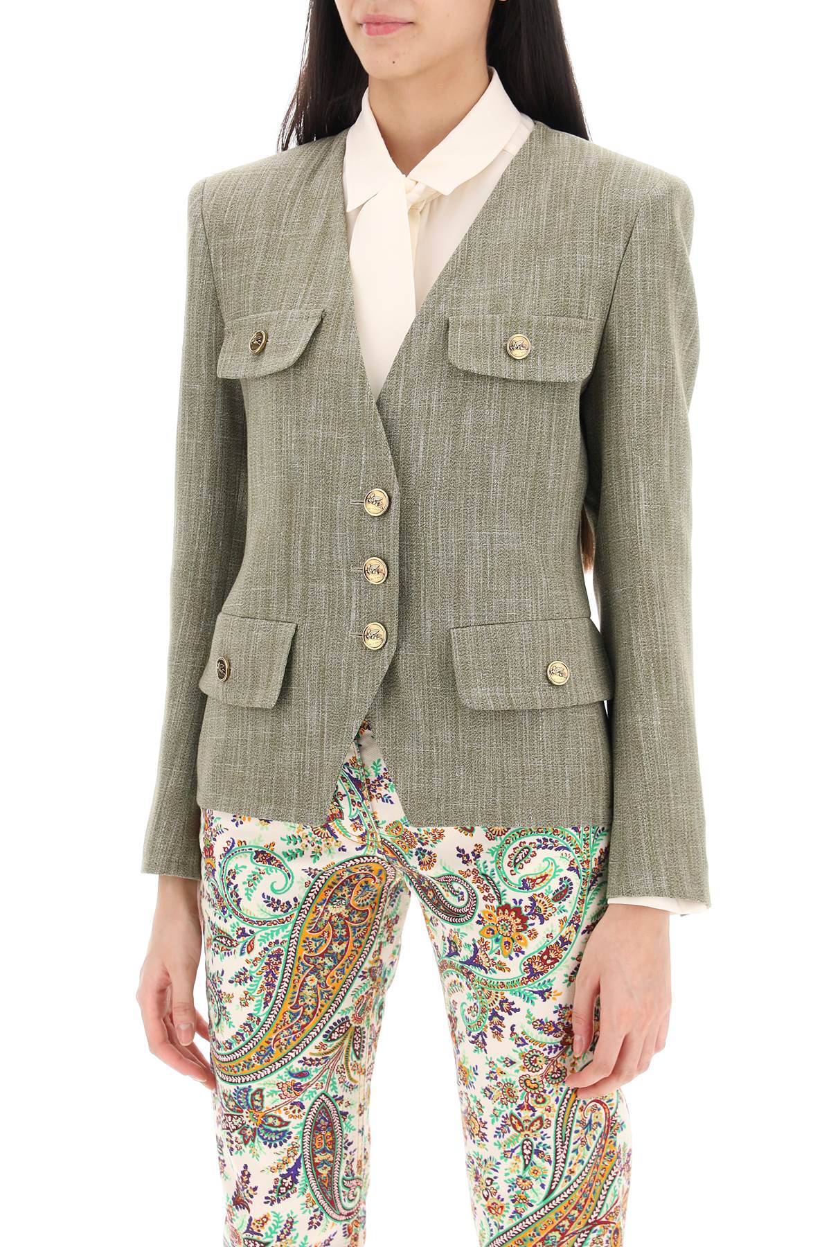 Green Structured Jacket for Women - SS24 Collection