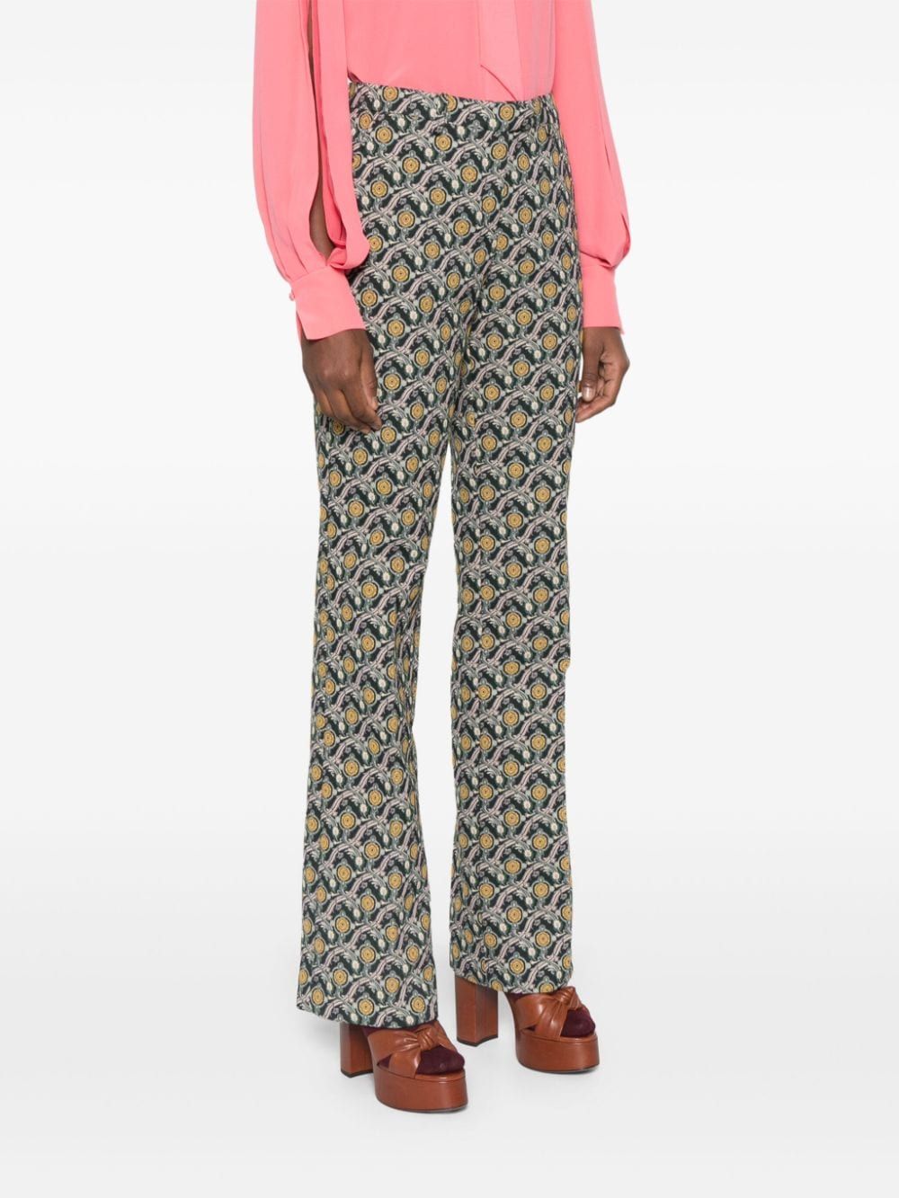 ETRO Floral Print High-Waisted Pants for Women