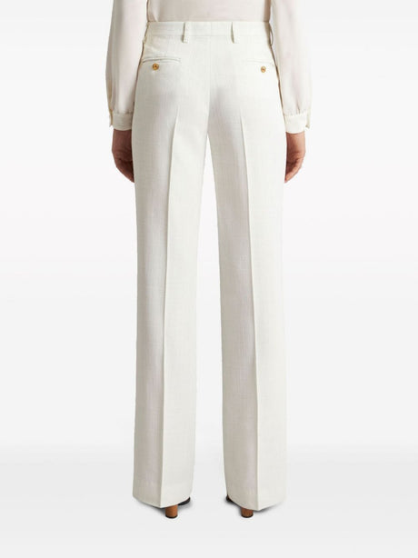 ETRO Elegant White Straight Leg Pants for Women
