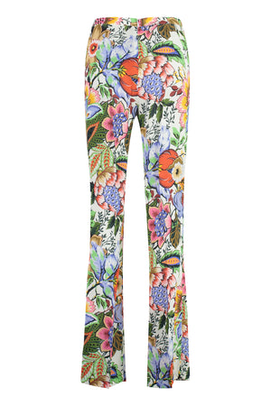 Floral Print Wide-Leg Trousers 花卉印花寬褲