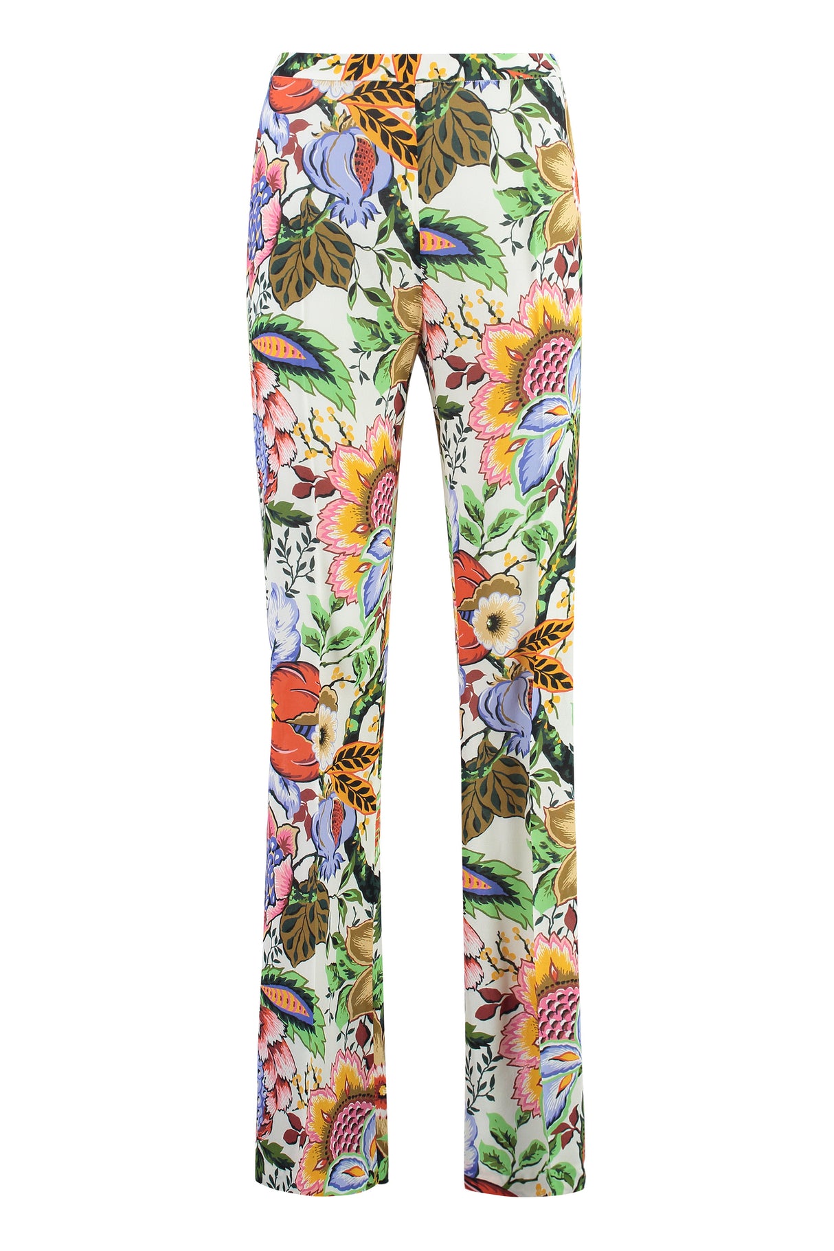 ETRO Floral Print Wide-Leg Trousers for Women: SS24 Collection
