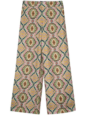 ETRO Floral Wide Leg Pants for Women - SS24 Collection