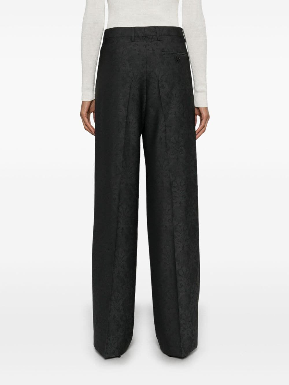 ETRO Patterned-Jacquard Trousers for Women