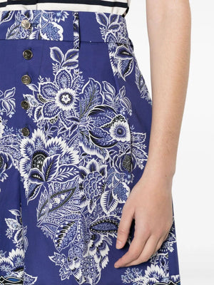 ETRO Floral Print High Waisted Shorts for Women