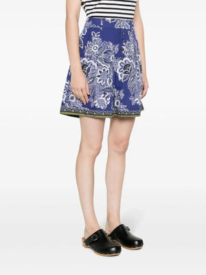 ETRO Floral Print High Waisted Shorts for Women