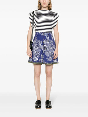 ETRO Floral Print High Waisted Shorts for Women