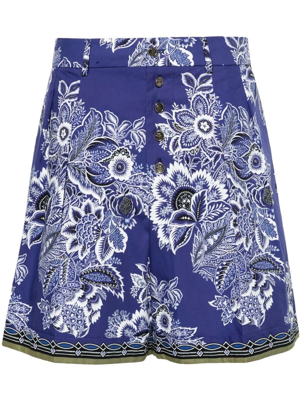 ETRO Floral Print High Waisted Shorts for Women