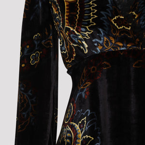 ETRO Luxurious Velvet Midi Dress for Women