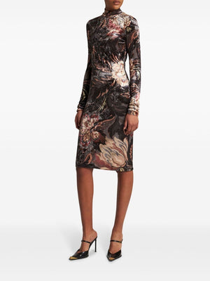 ETRO Chic Printed Chenille Midi Dress