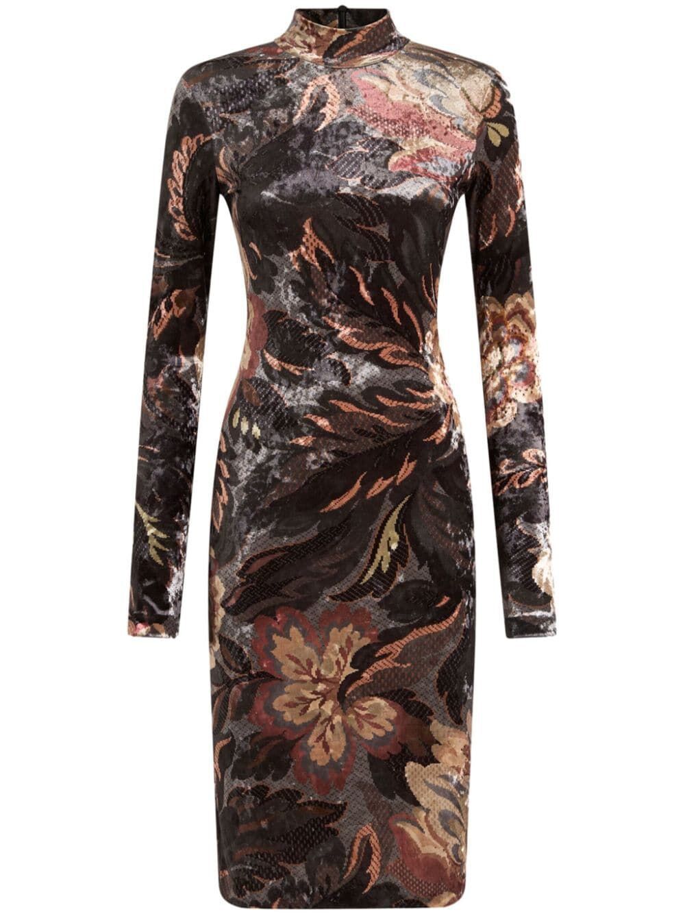 ETRO Chic Printed Chenille Midi Dress