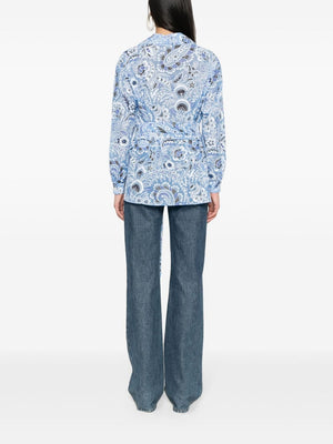 ETRO Clear Blue 24SS Women's Shirts