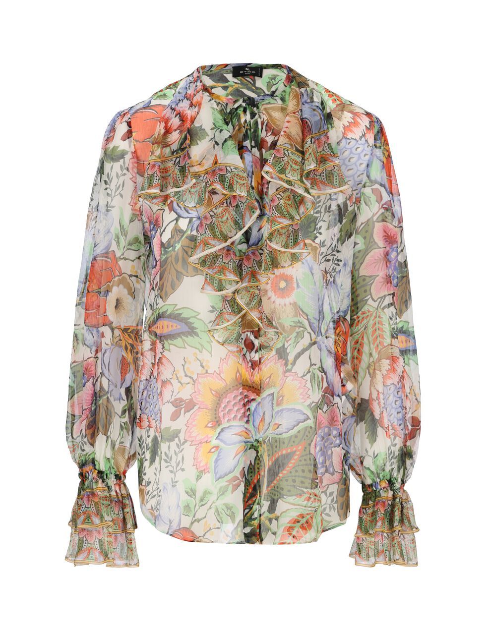 Multicoloured Silk Shirt for Women - SS24 Collection