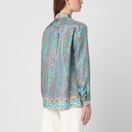 ETRO Silk Paisley Print Shirt for Women - Slim Fit