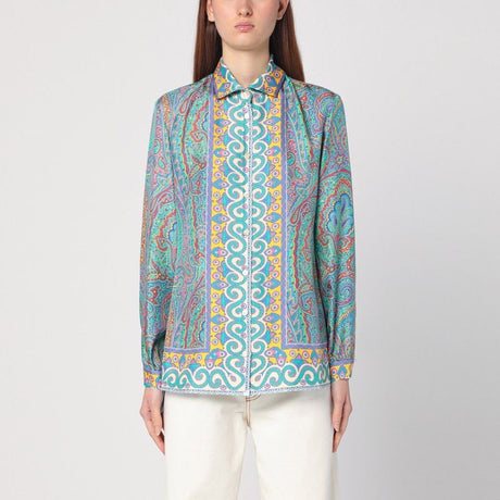 ETRO Silk Paisley Print Shirt for Women - Slim Fit