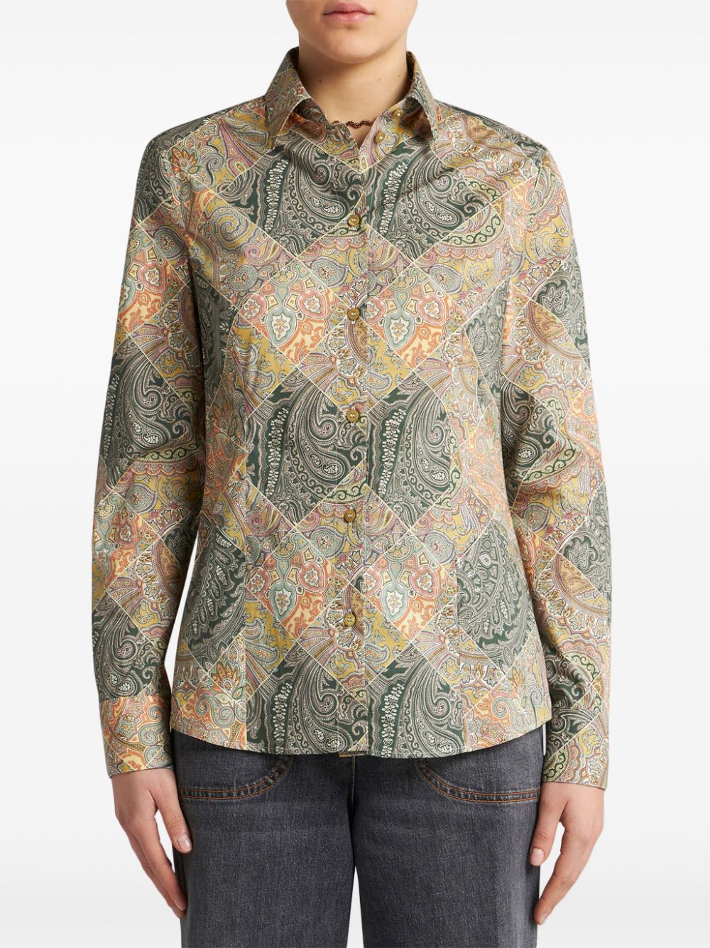 ETRO Printed Cotton Shirt for Women - Fall 2024 Collection