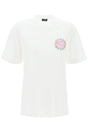 ETRO Floral Pegasus Embroidered Cotton T-Shirt for Women - White