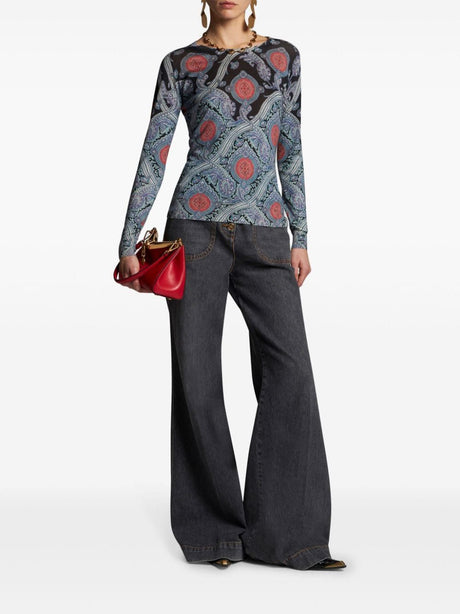 ETRO Elegant Women's T-Shirt for a Cozy Autumn