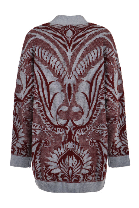 ETRO Floral Jacquard Knit Cardigan