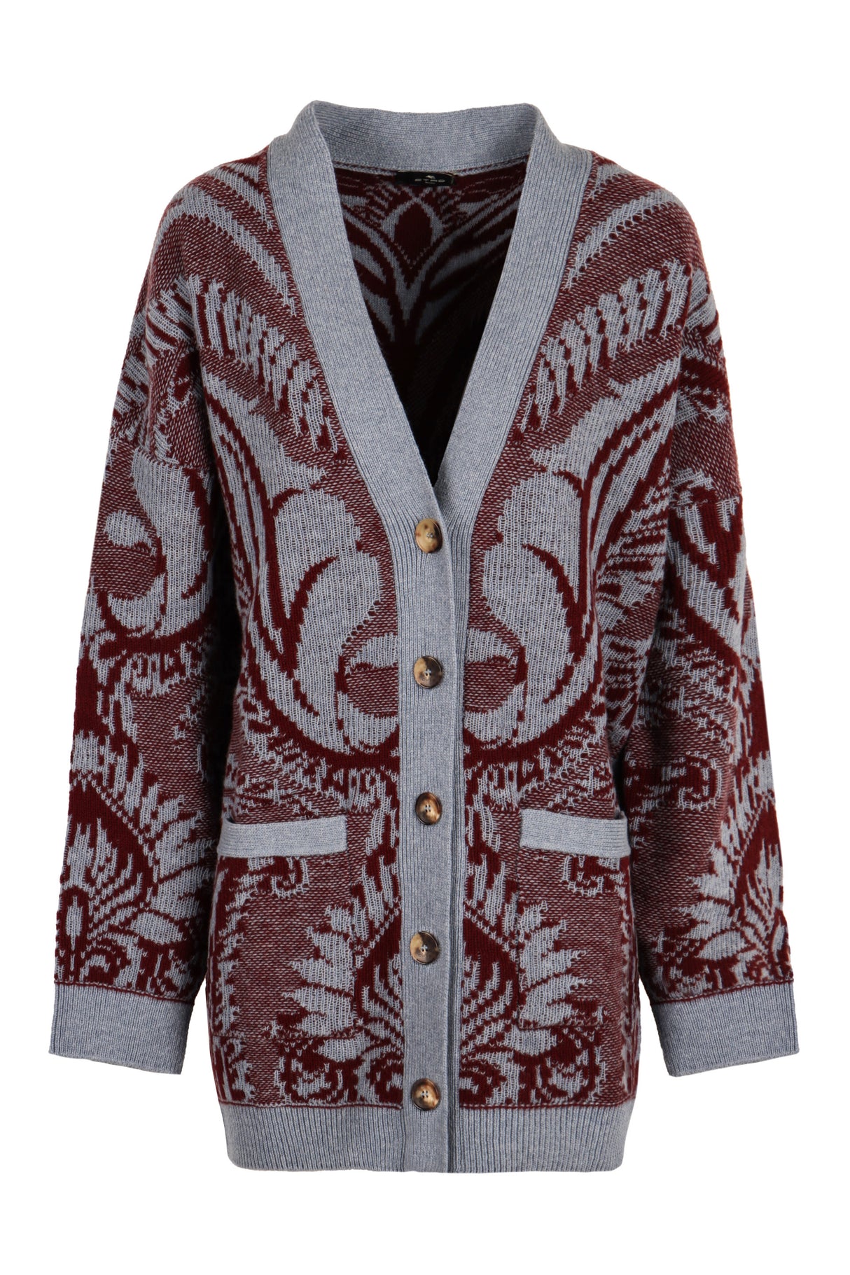 ETRO Floral Jacquard Knit Cardigan