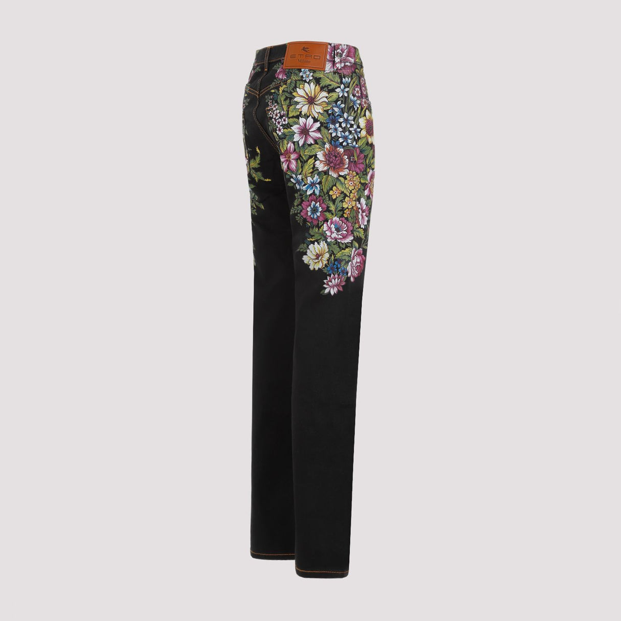 ETRO Black Cotton Jeans for Women - SS24 Collection