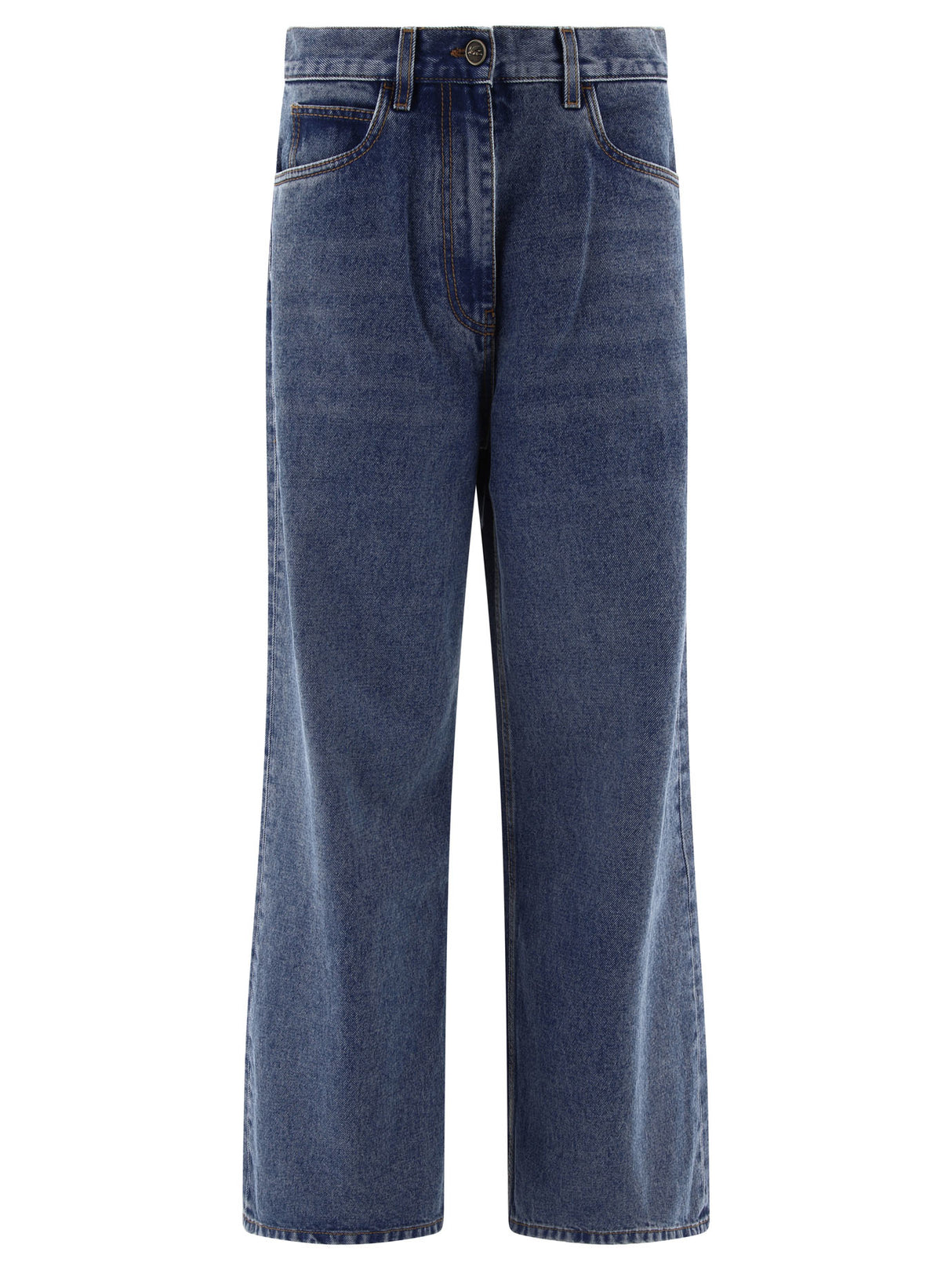 ETRO High-Rise Wide-Leg Cropped Jeans