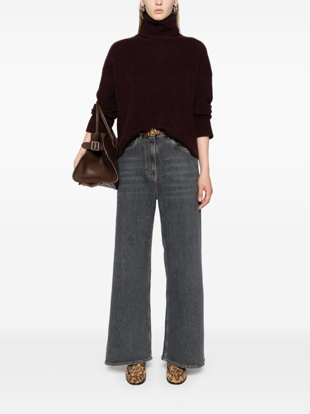 ETRO Chic Wide-Leg Grey Pants for Women