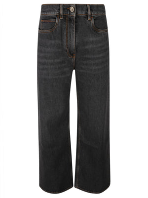 ETRO Wide Leg Light Grey Jeans for Women