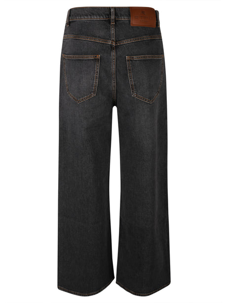 ETRO Wide Leg Light Grey Jeans for Women