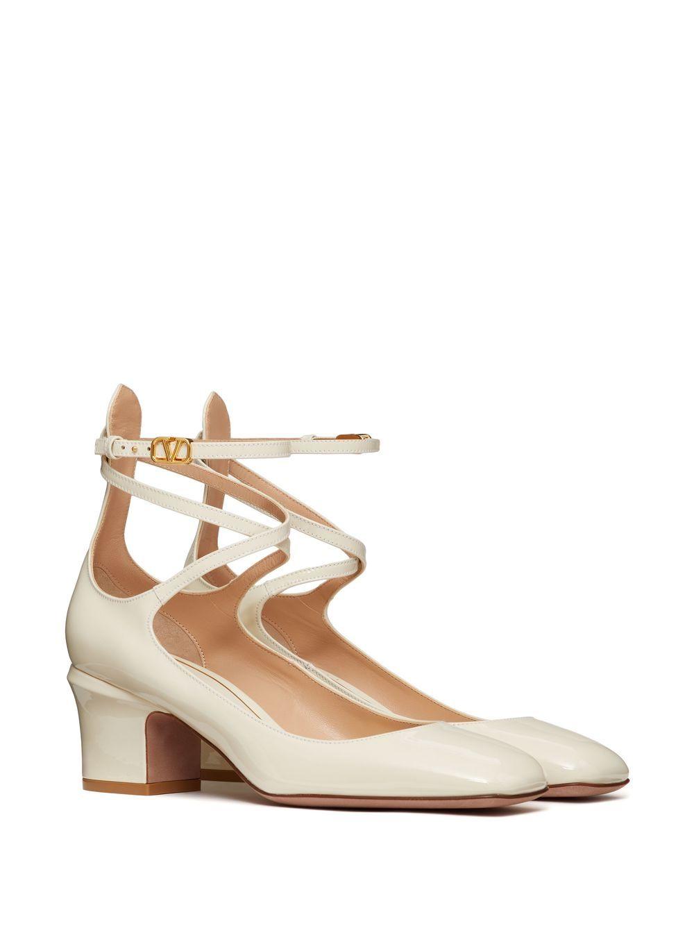 Valentino Garavani White Ankle Strap Sandals for Women SS23