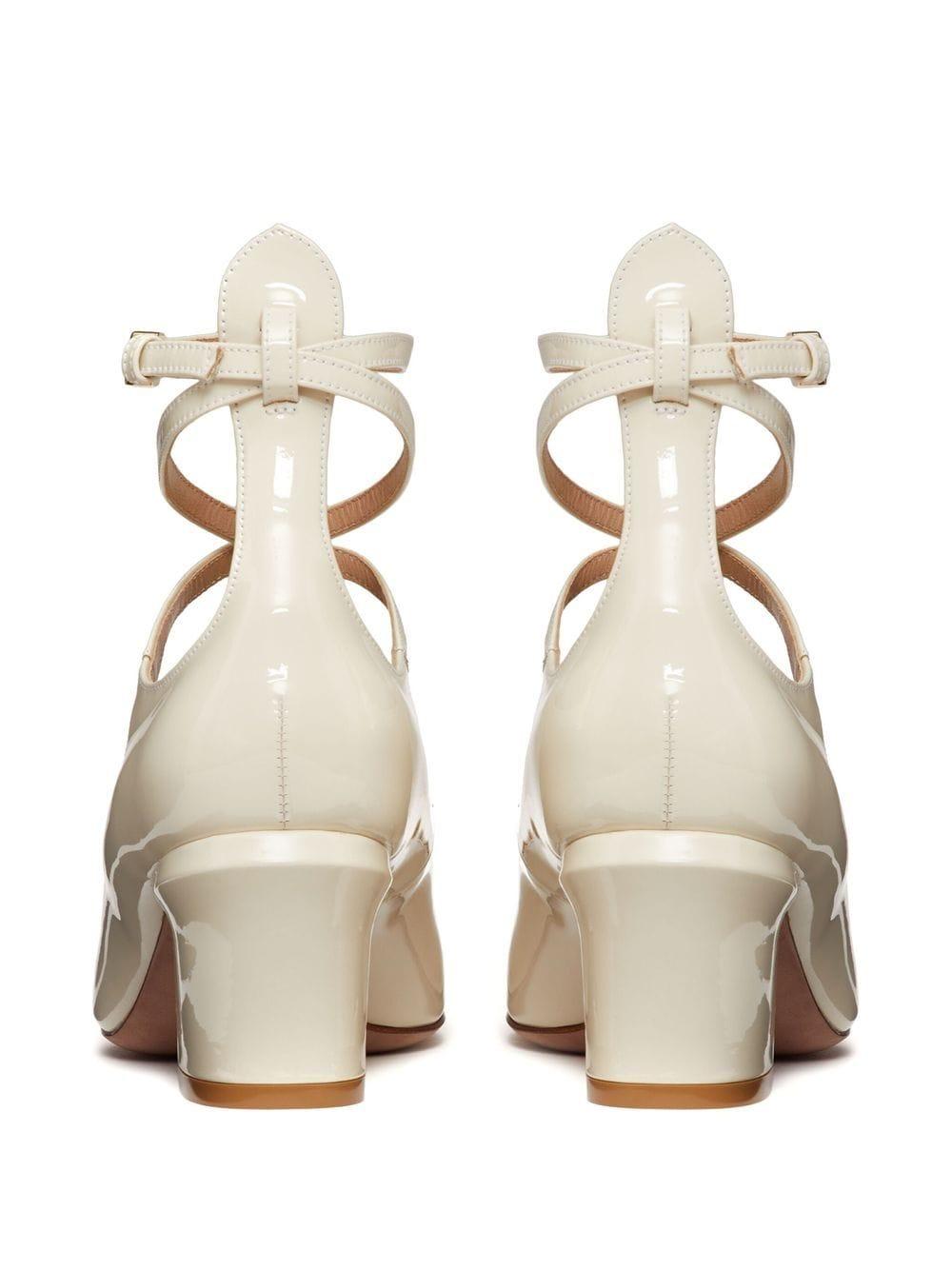 Valentino Garavani White Ankle Strap Sandals for Women SS23