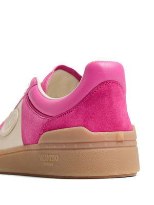 VALENTINO GARAVANI Women's Upvillage Leather Sneakers - Hot Pink