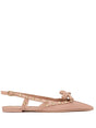 VALENTINO GARAVANI Rockstud Ballet Flat Slingback Shoes for Women